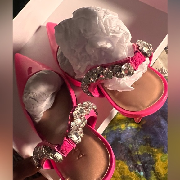 AMINAH ABDUL JILLIL Barbie Pink ELECTRIFYING Slingback - Picture 9 of 10